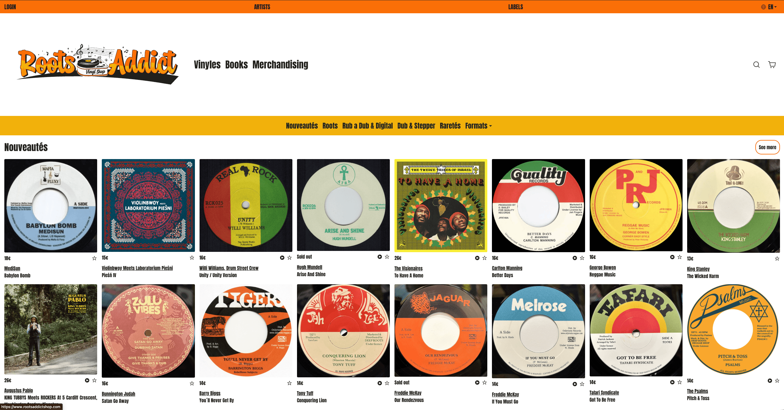 Roots Addict Shop - vinyl shop in Montpellier and online