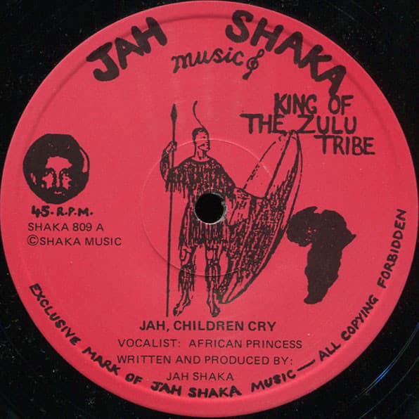 1980 AFRICAN PRINCESS JAH CHILDREN CRY